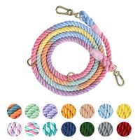 Dog Leash Handmade Braided Rope  250cm Strong Cotton Rope Dog Leashes Heavy Duty Leash for Small Medium Large Dog Walks Training Leashes