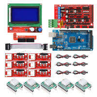 CNC 3D เครื่องพิมพ์ชุดสำหรับ A rduino เมกะ2560 R3 RAMPS 1.4ควบคุมจอแอลซีดี12864 6สวิทช์จำกัด ENDSTOP 5 A4988 Ste dripper ไดร์เวอร์