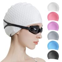 Free Size Swimming Caps for Men Women Elastic Nylon Ear Protection Long Hair Swimming Pool Hat Ultrathin Bathing Caps Swim Caps