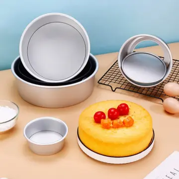 1pc Anode Aluminum Alloy Round Chiffon Cake Baking Pan With