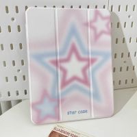 เคสไอแพด Gen10 Gen9 10.2 Air5 Pink Star ผีเสื้อสีชมพู เคสiPad Gen8,Air4 Case iPad ใส่ปากกาได 11pro mini6 gen7