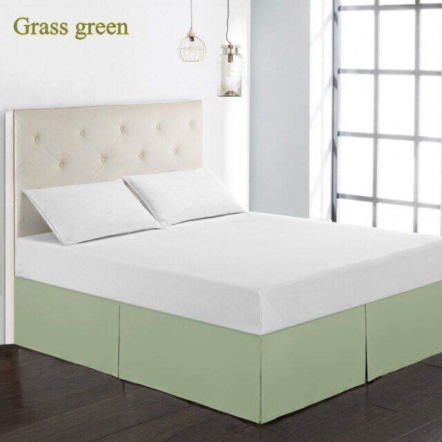 Pleated Bed Skirt 15 Inch Drop Dust Ruffle Twin Full Queen King size