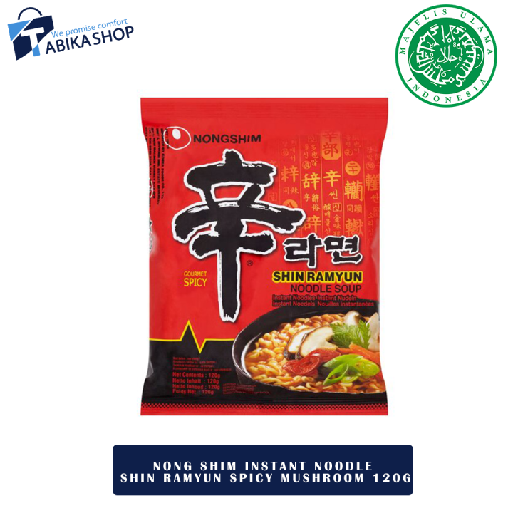 Nong Shim Instant Noodle Shin Ramyun Spicy Mushroom 120gr Lazada Indonesia 8703