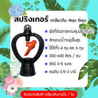 สปริงเกอร์น้ำฝอย 360 องศา แพ็ค 10 ชิ้น โครงหมุนไม่ได้ สีแดง สำหรับข้อต่อเกลียวนอก 4หุน หรือ 6หุน ใช้กับสนามหญ้า หรือทำขาปักดิน ร้าน Home440