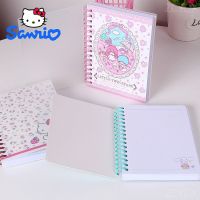 ▼ Sanrio Hello Kitty Cartoon Notebook Kawaii Anime Cinnamoroll Journal Diary Girls Office School Supplies Student Stationery Gift