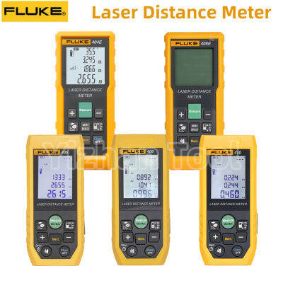 【ของแท้ 100%】404E FLUKE เลเซอร์วัดระยะทางดิจิทัลเลเซอร์ Rangefinder 40M/80M/100M เมตรเลเซอร์วงล้อไฟฟ้าแบบมีฟันสายวัด