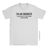 IM An Engineering Joke MenS T Shirts Engineer Vintage Tee Shirt Classic Crew Neck T-Shirts Pure Cotton Printed Clothing 【Size S-4XL-5XL-6XL】