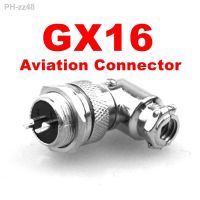 1 set GX16 90 Degree Right Angle XLR 16mm 2 3 4 5 6 7 8 9 10 Pin Female Plug Male Chassis Mount Socket Aviation Connector