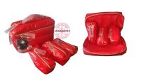 ของแท้ กระเป๋าเครื่องสำอางทรงกล่อง ESTEE LAUDER Red Padded Vanity Makeup Bag