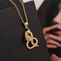 Original Design Animal Snake Necklace Pendant For Women Korean Fashion Gold Color Female Birthday Party Bar Choker Jewelry Gift