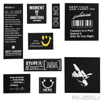 【LZ】▥  Etiquetas artesanais com algodão Tags para roupas DIY Chapéus tricô Tags acessórios de costura 9pcs