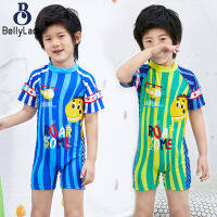 Boys One-piece Swimsuit Cute Cartoon Printing Quick Dry Sunscreen Boxer Swimsuit For 1-6 Years Old Kids【fast】