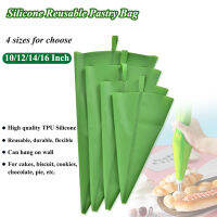 1Pc 4ขนาดซิลิโคน Reusable ถุงขนมโรยหน้าเค้ก Pastry DIY ครัวแขวนถุงครีม