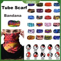 CHUAN มัลติฟังก์ชั่น อุปกรณ์กีฬา ปกป้อง Beanie ปลอกคอบังแดด Gaiter Tube Bandana ผ้าโพกหัวใบหน้า ผ้าพันคอหลอดเมจิก เอี๊ยมผ้าโพกศีรษะ