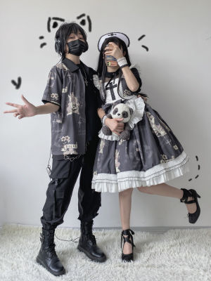 อิฮิเมะ lolita การออกแบบดั้งเดิมของแท้ Angel Sonata Halloween Couple Lolita lo กระโปรงเจ้าหญิง jsk
