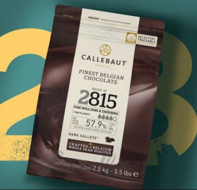 ช็อคโกแลตCallebaut Dark Chocolate 57.9% แบบ 2.5kg ล็อตใหม่