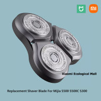 Xiaomi Ecological Mall Original Mijia หัวโกนสำหรับ กันน้ำเครื่องโกนหนวดไฟฟ้า S300 S500 S500C Dual-ชั้นใบมีดเหล็ก