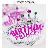 Birthday Party Galvanized Plastic Crown Tiara Prince Princess Tiara Children Headband Crown S01588