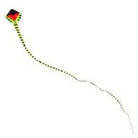 【cw】Green Snake Kite Suitable for Convenient Flying for Children and Beginners, with Super Long Tail, Amazing Multi-color, Material, ！