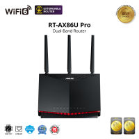 ASUS RT-AX86U Pro AX5700 Dual Band WiFi 6 Extendable Gaming Router 2.5G Port, Gaming Port, Mobile Game Mode, Port Forwarding, Subscription-free Network Security, VPN, AiMesh Compatible