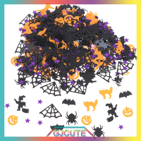 GJCUTE 15g Halloween Confetti ฟักทองแมงมุมแม่มด Confetti โรยตกแต่งโต๊ะ