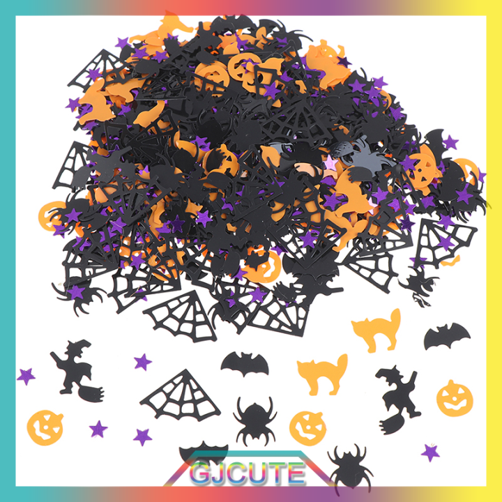 gjcute-15g-halloween-confetti-ฟักทองแมงมุมแม่มด-confetti-โรยตกแต่งโต๊ะ