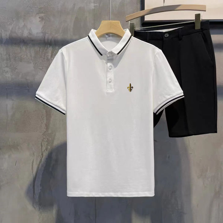 Kinwoo T546 Casual Style Polo Shirt Embroidered Short Sleeve Polo Shirt ...