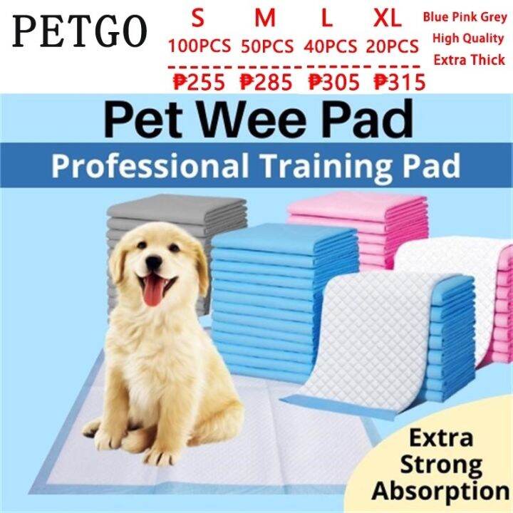 PETCO 100pcs Pet Dog Pee Training Pad Cat Incontinence Absorbent