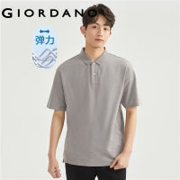 GIORDANO ผู้ชาย เสื้อโปโลแขนสั้นปิเก้ยืดที่มีพื้นสีบล็อก Free Shipping 13013303