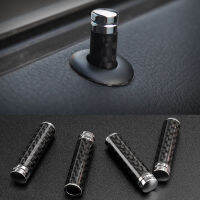 สำหรับ AMG Bolt Pin ฝาครอบคาร์บอน4Pcs BUS รถประตู Pin Lock Knob Lift สำหรับ Benz AMG W212 W205 W177 Abcesg