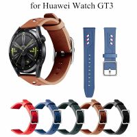 ☈✌☸ Genuine Leather Strap Watchband For Huawei Watch GT 3 42mm 46mm Wristband Quick Releas Bracelet For Huawei GT 3 Watch Band