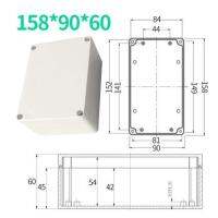 กล่องไฟฟ้าอิเล็คทรคนิค ABS IP65 158x90x60 มม