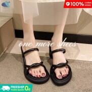 YUNGUANG Sandal nữ đế dày Mang giày cổ tích thời trang gót trung mới bên