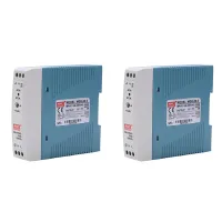 2X MDR-20 5V 20W Din Rail Power Supply Ac-Dc Driver Voltage Regulator Power Suply 110V 220V