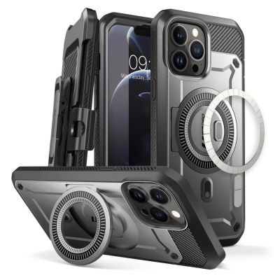 Supcase เคสโทรศัพท์มือถือ ลายยูนิคอร์น Beetle Pro Mag พร้อมตัวป้องกันหน้าจอในตัว และขาตั้ง 6.7 นิ้ว สําหรับ iPhone 13 Pro Max 2021