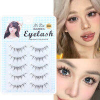 Manga Lashes 5คู่ขนตาปลอม3D Lashes Natural Cils Strip Lashes Transparent Band Soft Cosplay ขนตาปลอมแต่งหน้า