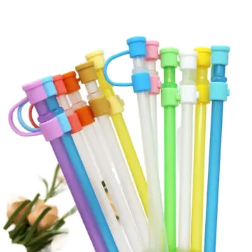 4pcs Creative Straw Plug Silicone Straw Tip Covers Dust-proof Straw Cover