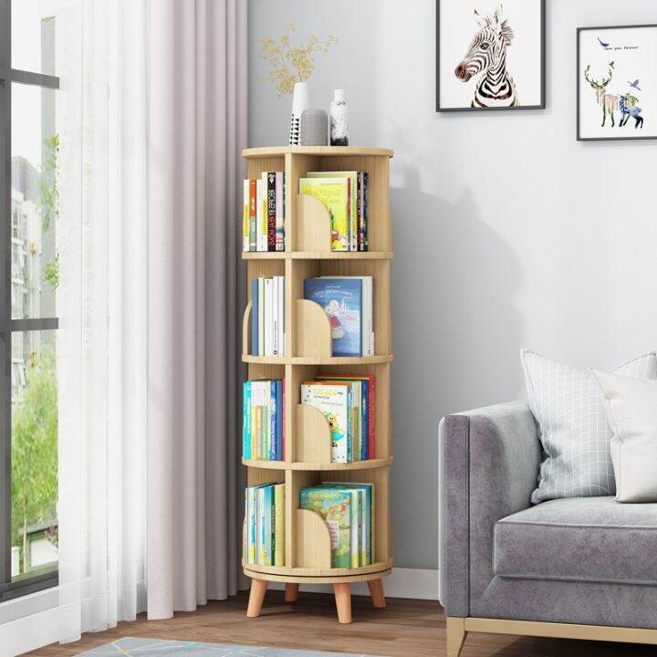 [COD] Solid rotating bookshelf landing space-saving children's picture ...