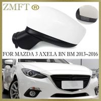 กระจกด้านข้างมองหลังด้านนอกรถยนต์พร้อมสัญญาณไฟ LED พับได้สำหรับ Mazda 3 Axela BN BM 2014 2015 2016