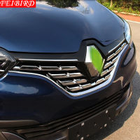 ABS ด้านหน้า Grille Grill ตกแต่งฝาปิด7ชิ้นเซ็ต Bright สำหรับ Renault Kadjar 2016 2017 2018