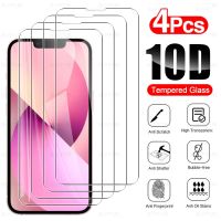 4PCS 10D Temepred Glass For iPhone 13 Pro Max Screen Protective Glass For iPhone13 Pro Max ipone 13 mini 13Pro Clear HD Film