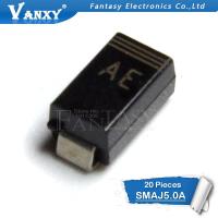 【✱2023 HOT✱】 QFERF SHOP Smaj5.0a ไดโอด Smd Tvs Do-214ac Sma 20ชิ้น400W