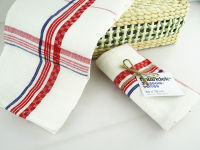 1Pc White Cotton Linen Checkered Wine Glass Cup Cleaning Cloth Absorbent Table Kitchen Tea Towel Dishcloth 50x70cm