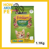 อาหารแมว Friskies สูตรแมวเลี้ยงในบ้าน ควบคุมก้อนขน สำหรับแมวโตทุกสายพันธุ์ 1.1กก. (1ถุง) FRISKIES Indoor Delight Adult Cat Food 1.1Kg. (1bag)