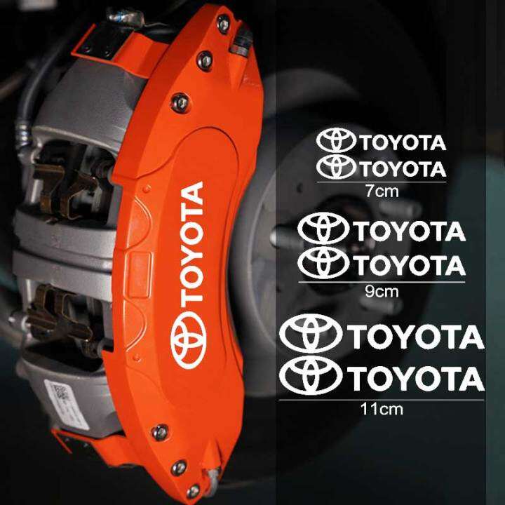 6pcs Modified Car Wheel Brake Caliper Cover Decals Vinyl Sticker