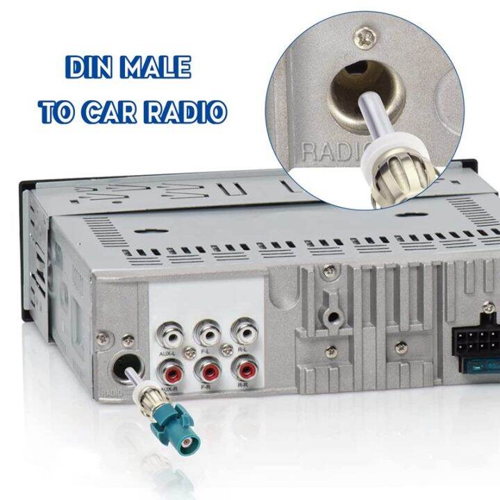 5Pcs Car Stereo Antenna Adapter FM AM Radio Connector Fakra to DIN