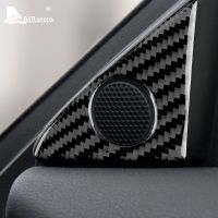 ♀ஐ AIRSPEED Carbon Fiber for Nissan GTR R35 2008-2016 Accessories Interior Trim Car Door Window Side Tweeter Accent Cover Sticker