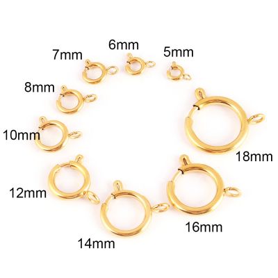 Stainless Steel Ring Clasps Connectors   Stainless Steel Spring Clasp - 10pcs - Aliexpress