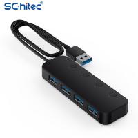 【✨】 Rehmans store. Schitec Ultra-Thin 4พอร์ต USB 3.0 HUB ความเร็วสูง USB Hub สำหรับหลายอุปกรณ์คอมพิวเตอร์แล็ปท็อป Desktop PC อะแดปเตอร์ HUB