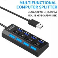 Usb Hub 2.0 Hub Usb Splitter 4 Ports Multi USB HUB2.0 Hab Power Adapter Extensor Computer Accessories Switch Usb For Home office USB Hubs